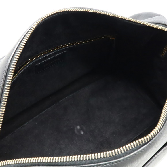 Saint Laurent Classic Duffle 6 Handbag Leather Black - Picture 6 of 9